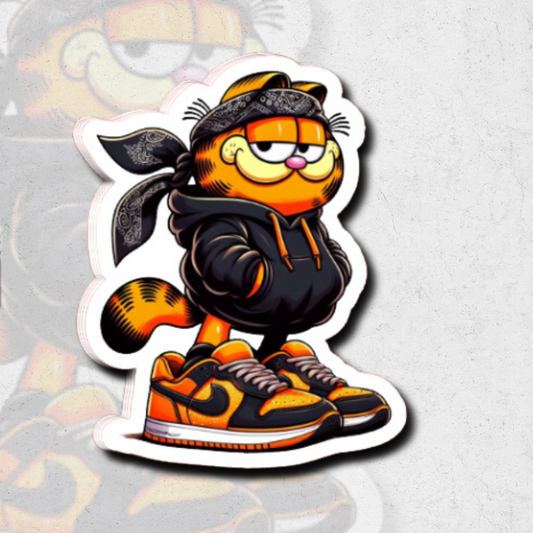 Garfield Nike shoes - Glossy vinyl sticker