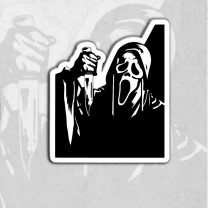 Ghost face pack (scream) - Glossy vinyl sticker