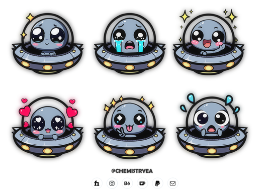 Sk Sticker Emotes - digital file